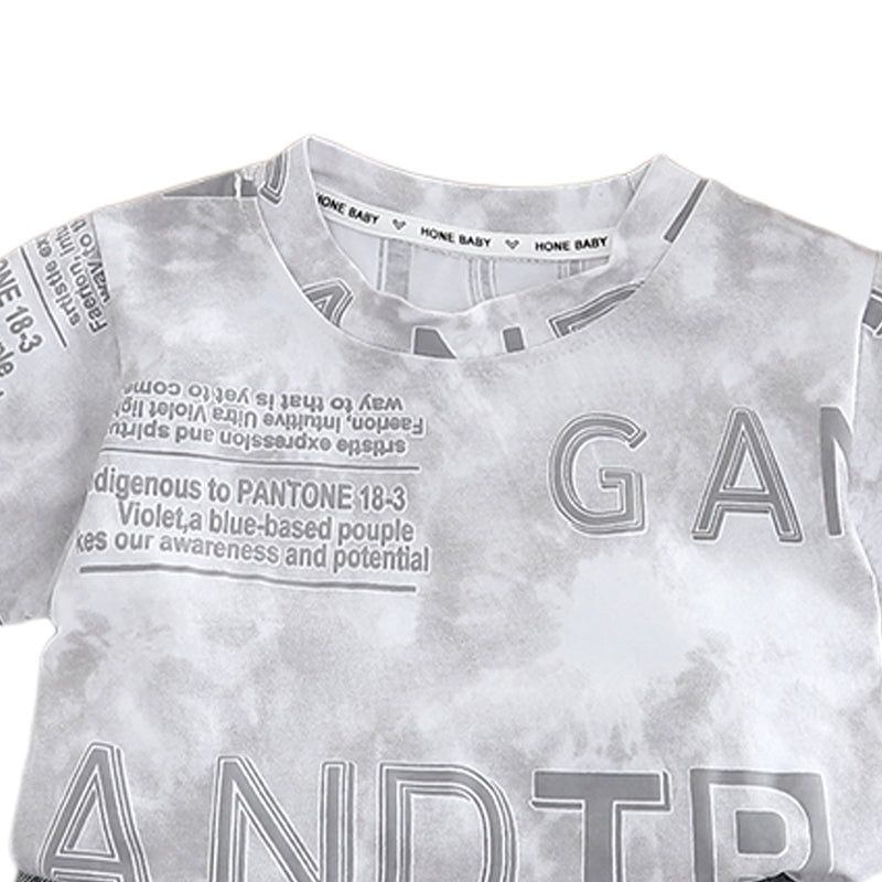 Printed T-shirt and Shorts Set