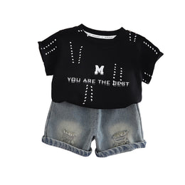 Printed T-shirt and Shorts Set