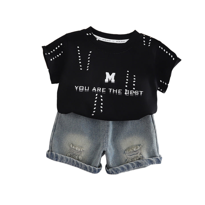 Printed T-shirt and Shorts Set