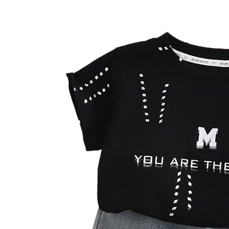 Printed T-shirt and Shorts Set