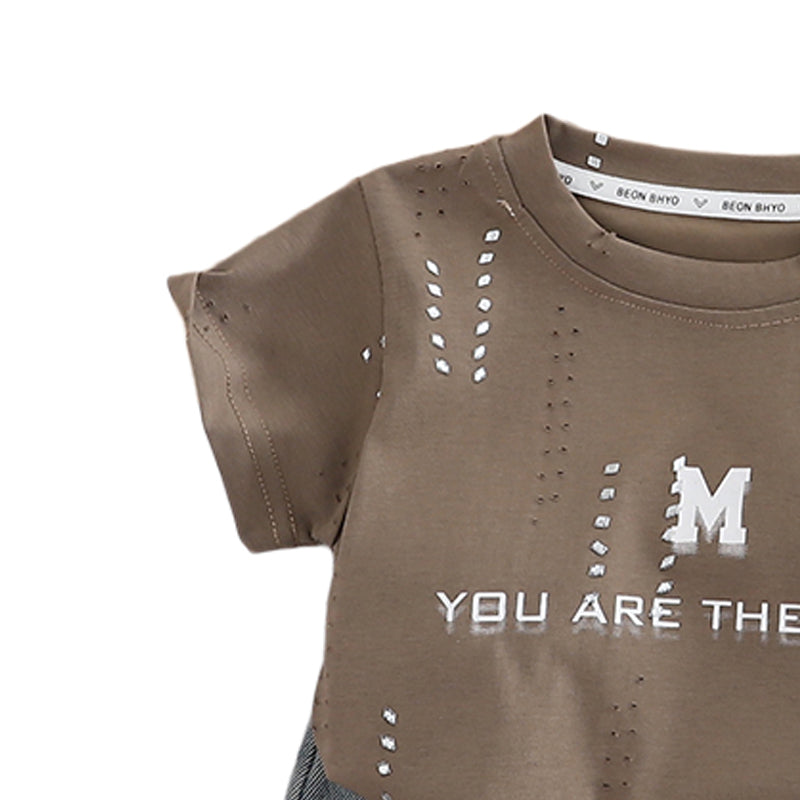 Printed T-shirt and Shorts Set