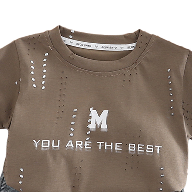 Printed T-shirt and Shorts Set