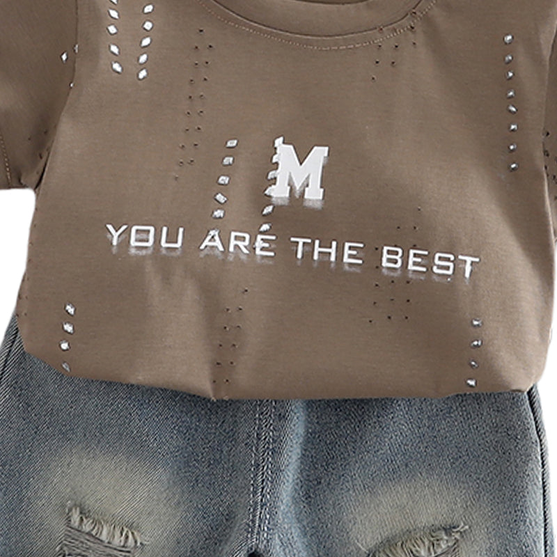Printed T-shirt and Shorts Set