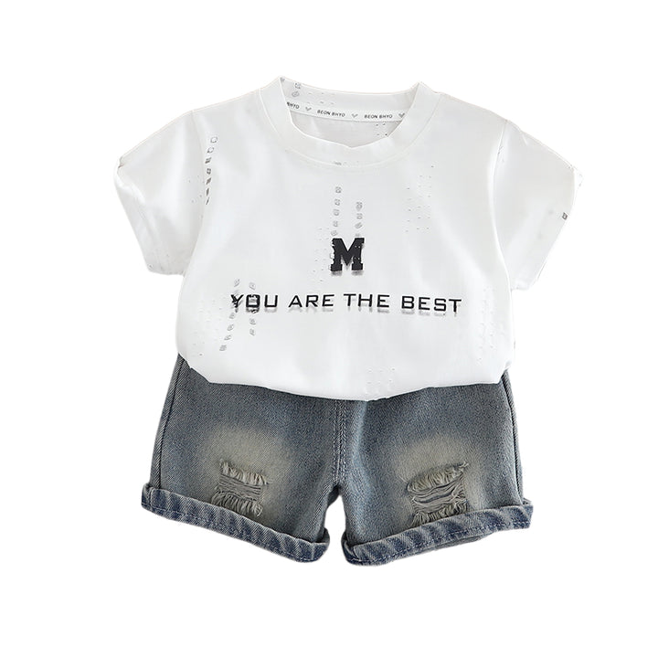 Printed T-shirt and Shorts Set