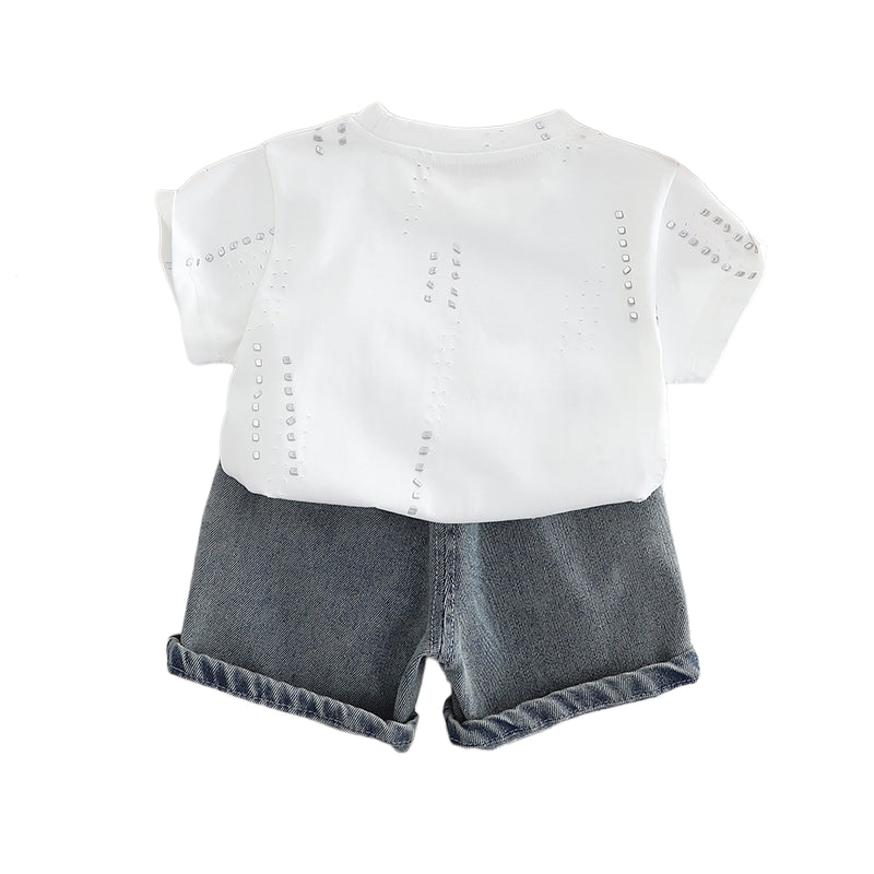 Printed T-shirt and Shorts Set