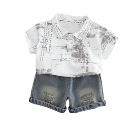 Printed T-shirt and Shorts Set