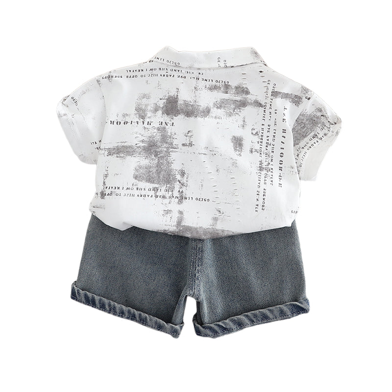 Printed T-shirt and Shorts Set
