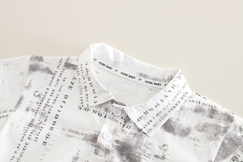 Printed T-shirt and Shorts Set