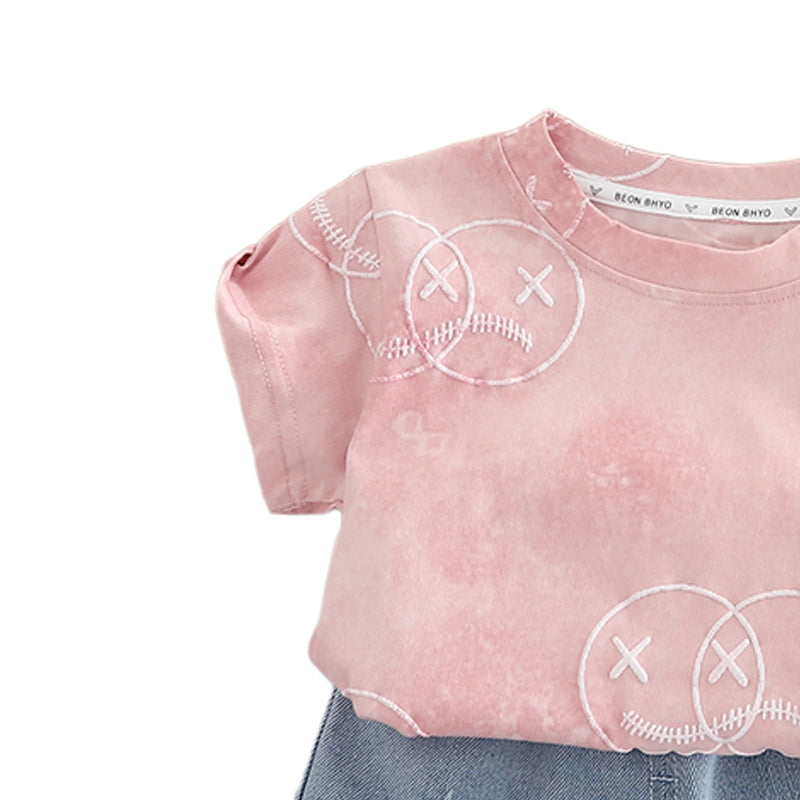 Printed T-shirt and Shorts Set