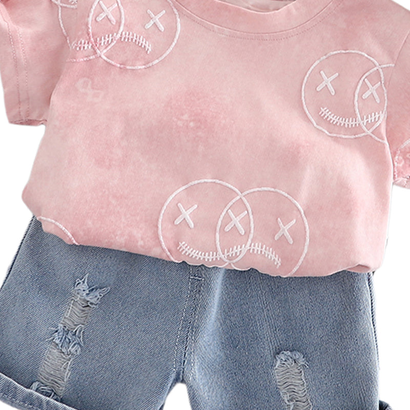Printed T-shirt and Shorts Set