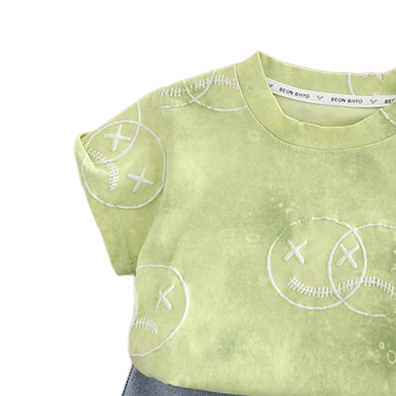 Printed T-shirt and Shorts Set