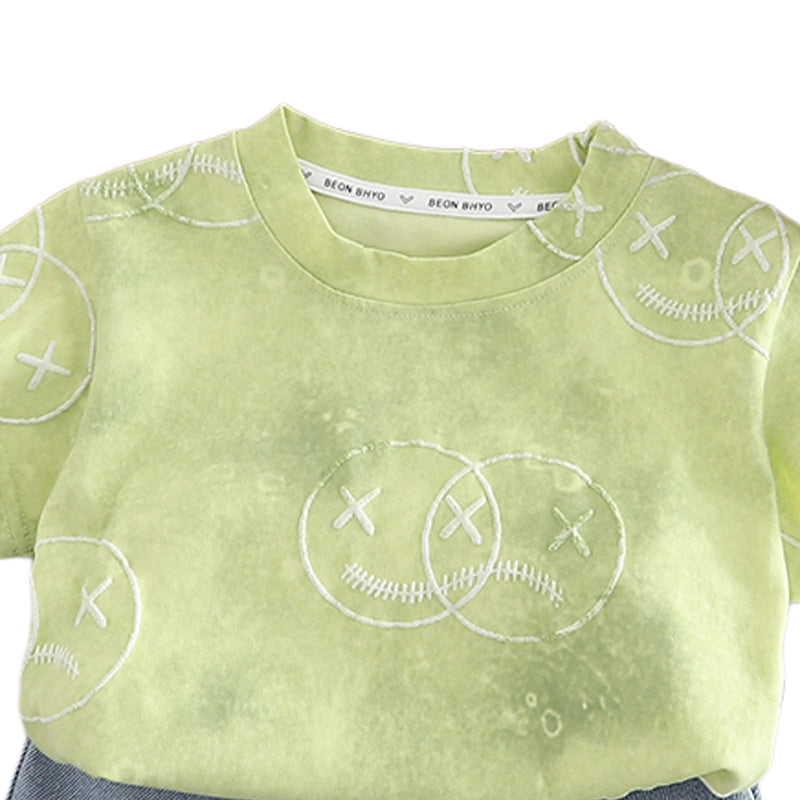 Printed T-shirt and Shorts Set