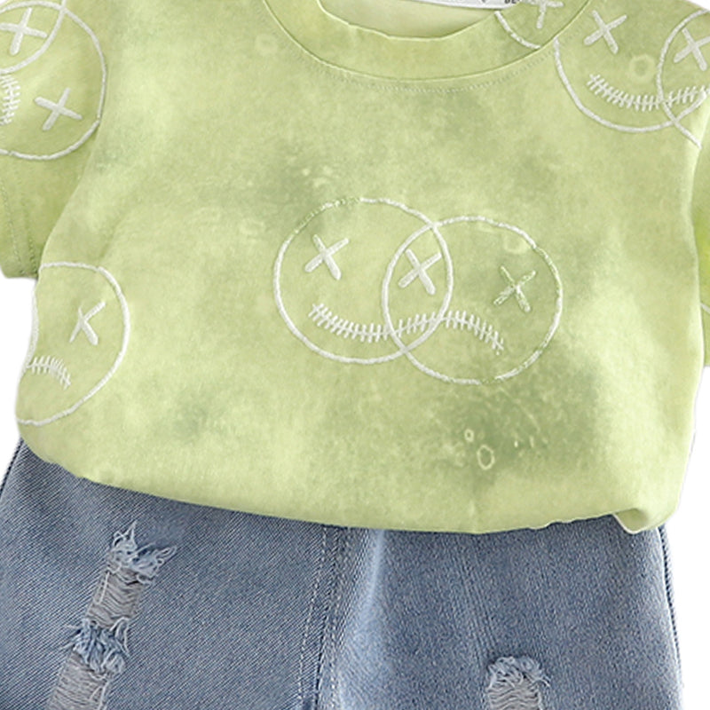 Printed T-shirt and Shorts Set