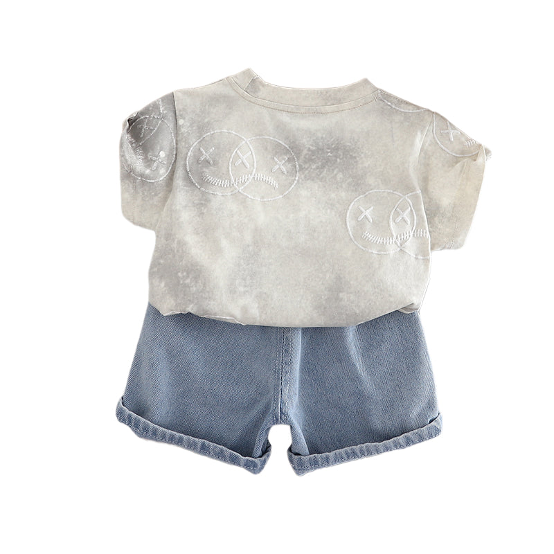 Printed T-shirt and Shorts Set