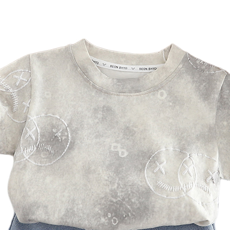 Printed T-shirt and Shorts Set