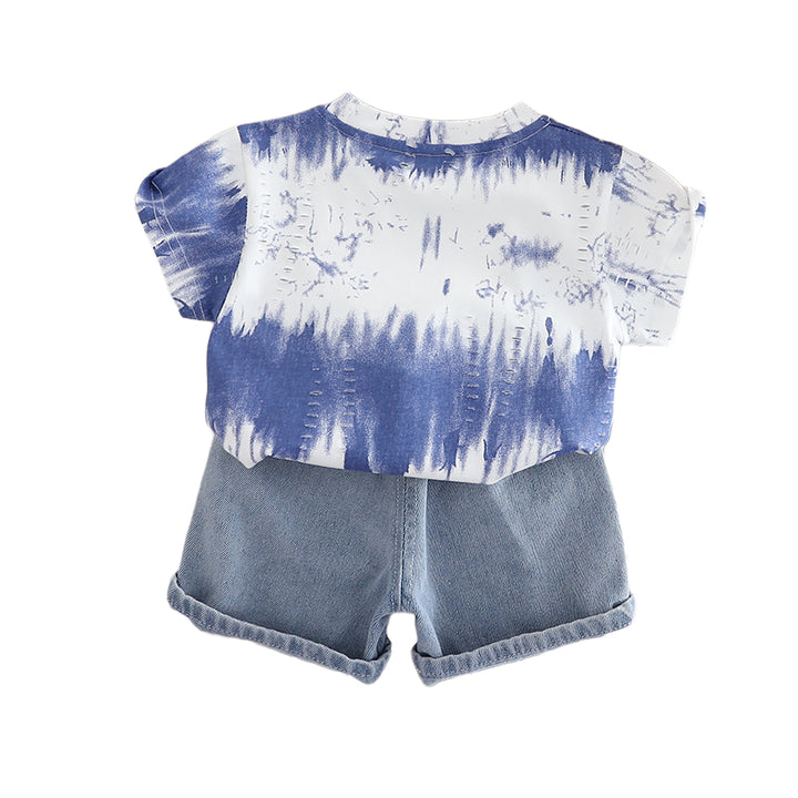 Printed T-shirt and Shorts Set