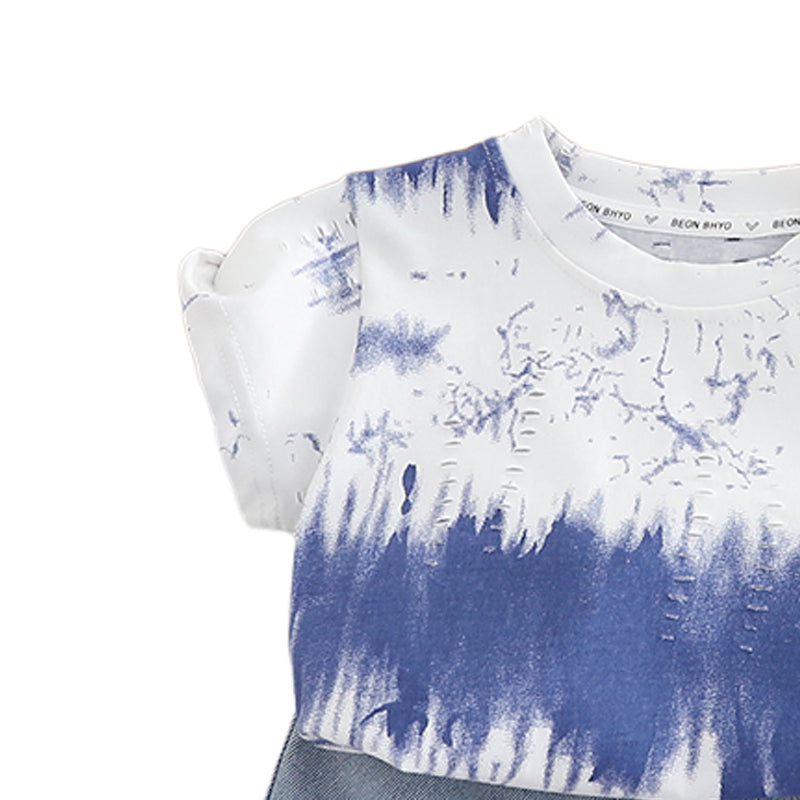 Printed T-shirt and Shorts Set