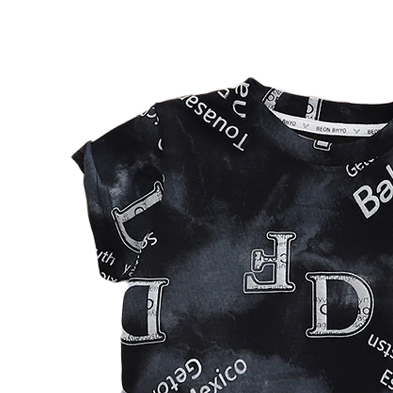 Printed T-shirt and Shorts Set