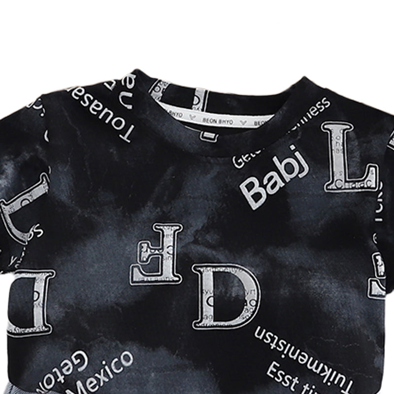 Printed T-shirt and Shorts Set