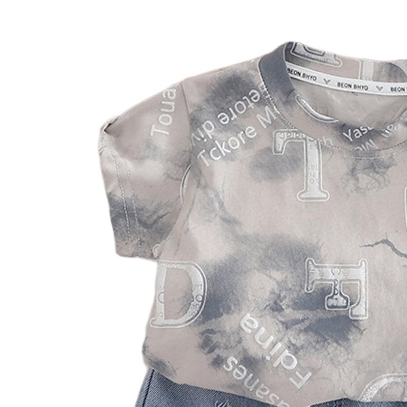 Printed T-shirt and Shorts Set