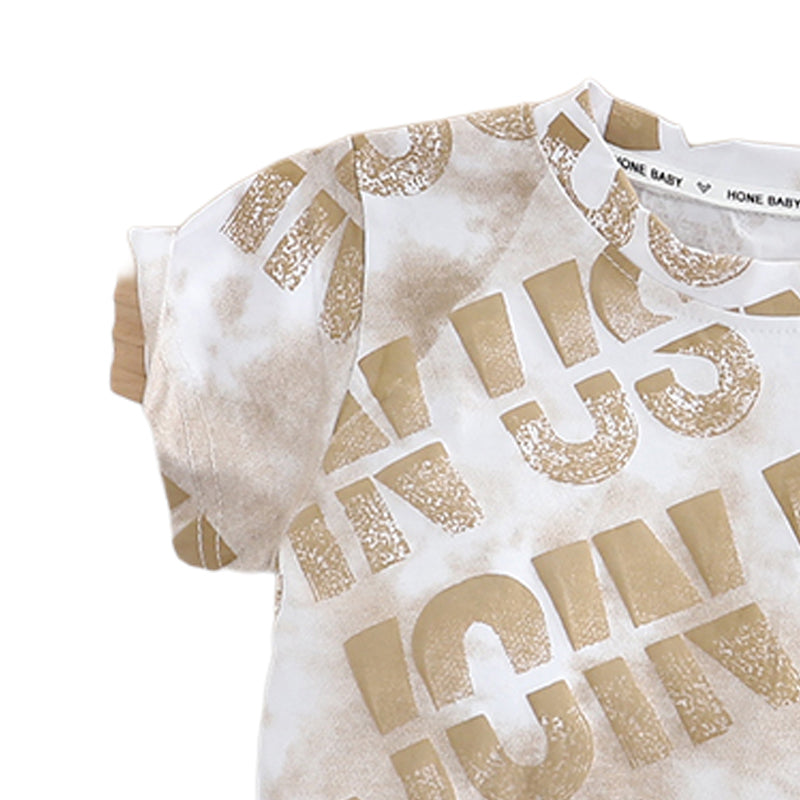 Printed T-shirt and Shorts Set
