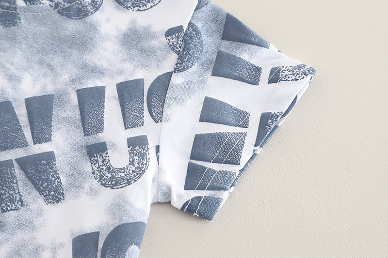 Printed T-shirt and Shorts Set