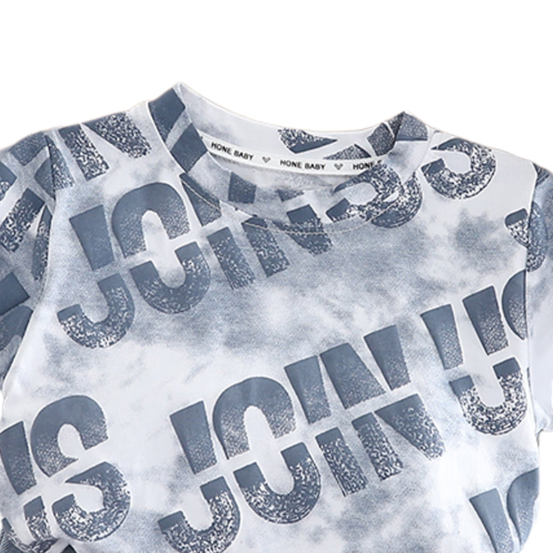 Printed T-shirt and Shorts Set
