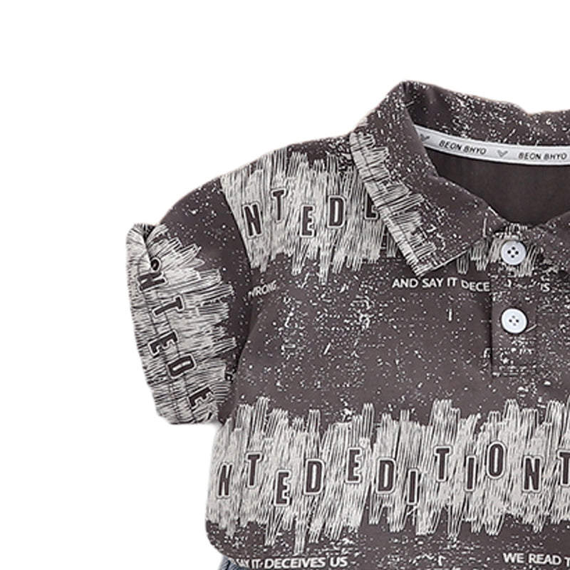 Printed T-shirt and Shorts Set