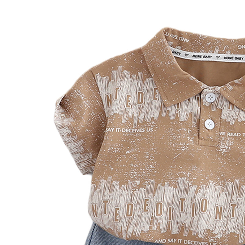 Printed T-shirt and Shorts Set