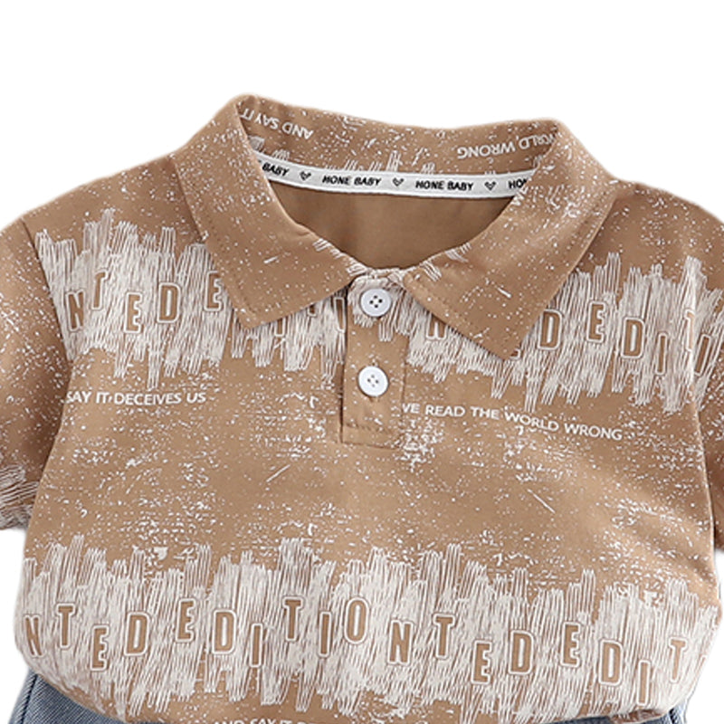Printed T-shirt and Shorts Set