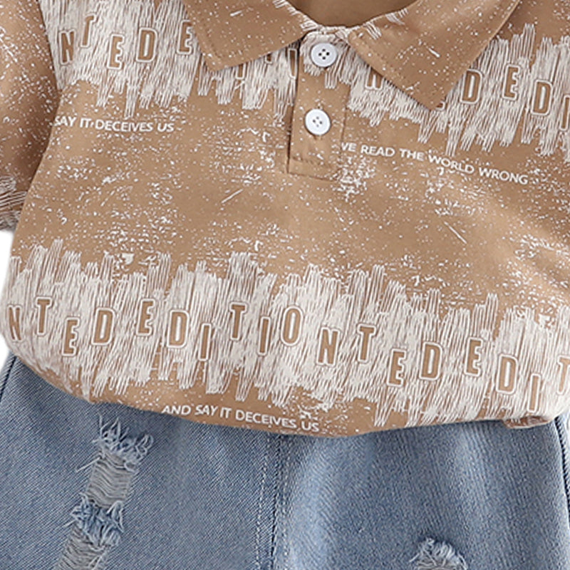 Printed T-shirt and Shorts Set