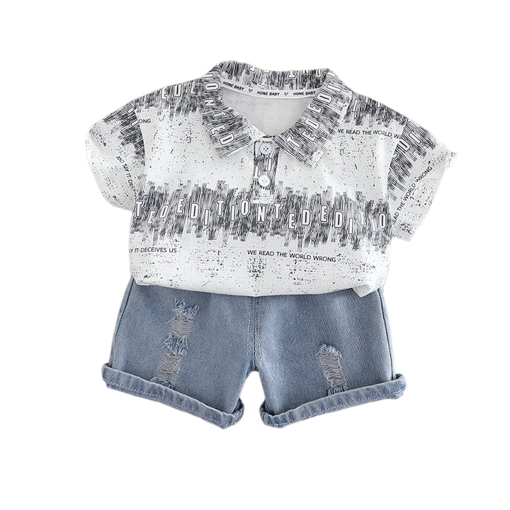 Printed T-shirt and Shorts Set