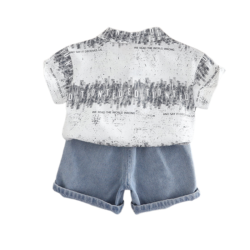 Printed T-shirt and Shorts Set