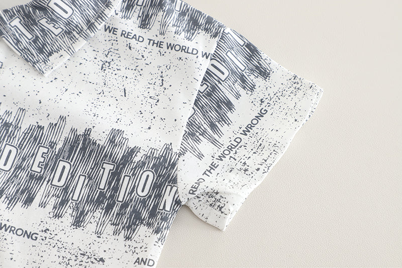 Printed T-shirt and Shorts Set