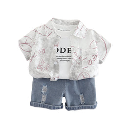 Boys Printed Cotton Clothing set