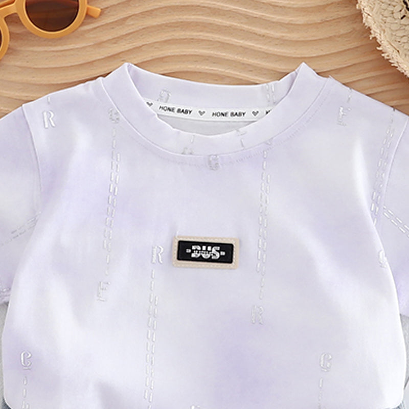 Boys Printed Pure Cotton T-shirt with Shorts