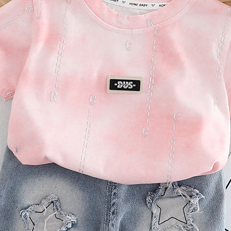Boys Printed Pure Cotton T-shirt with Shorts