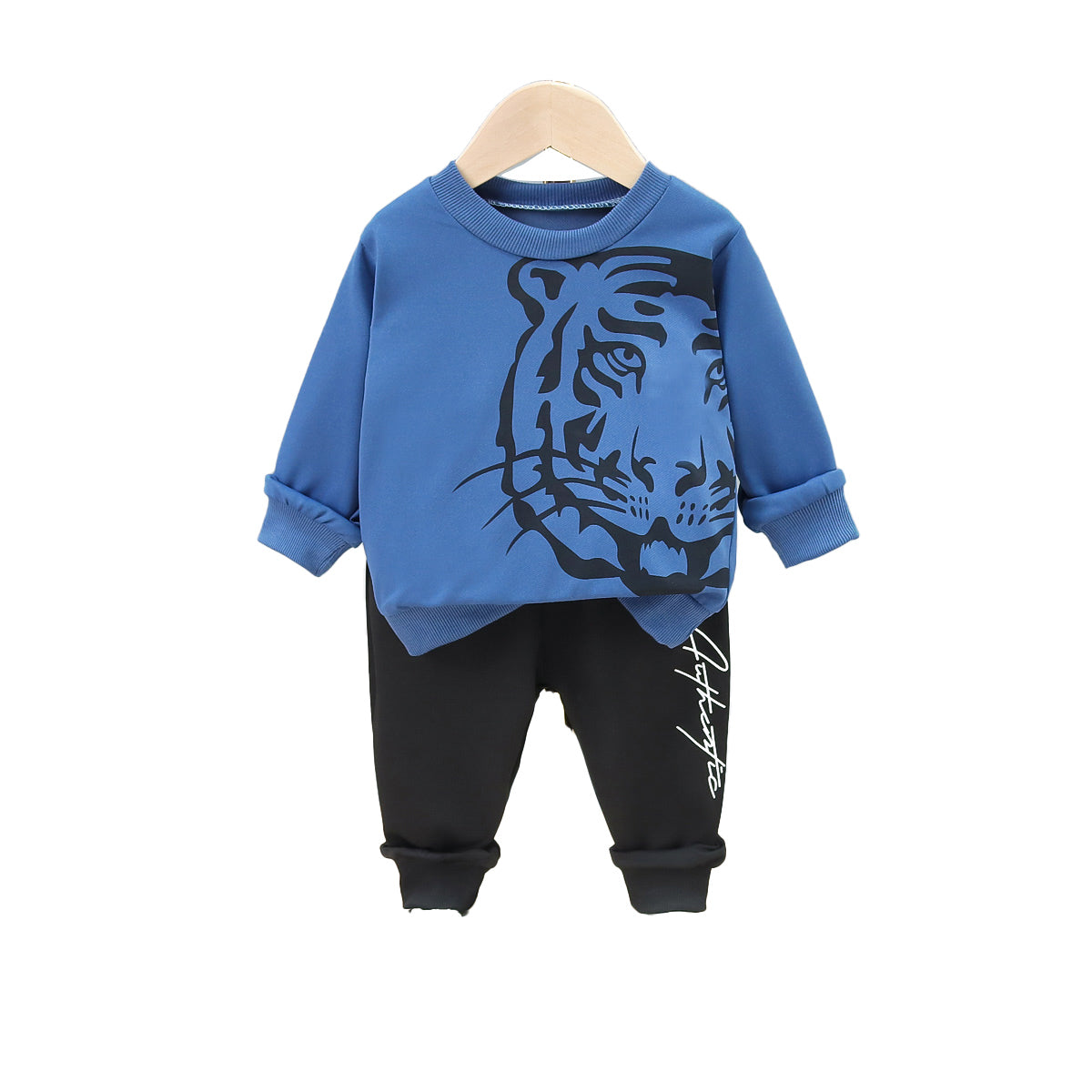 Boys Blue Printed T-shirt with Pyjamas