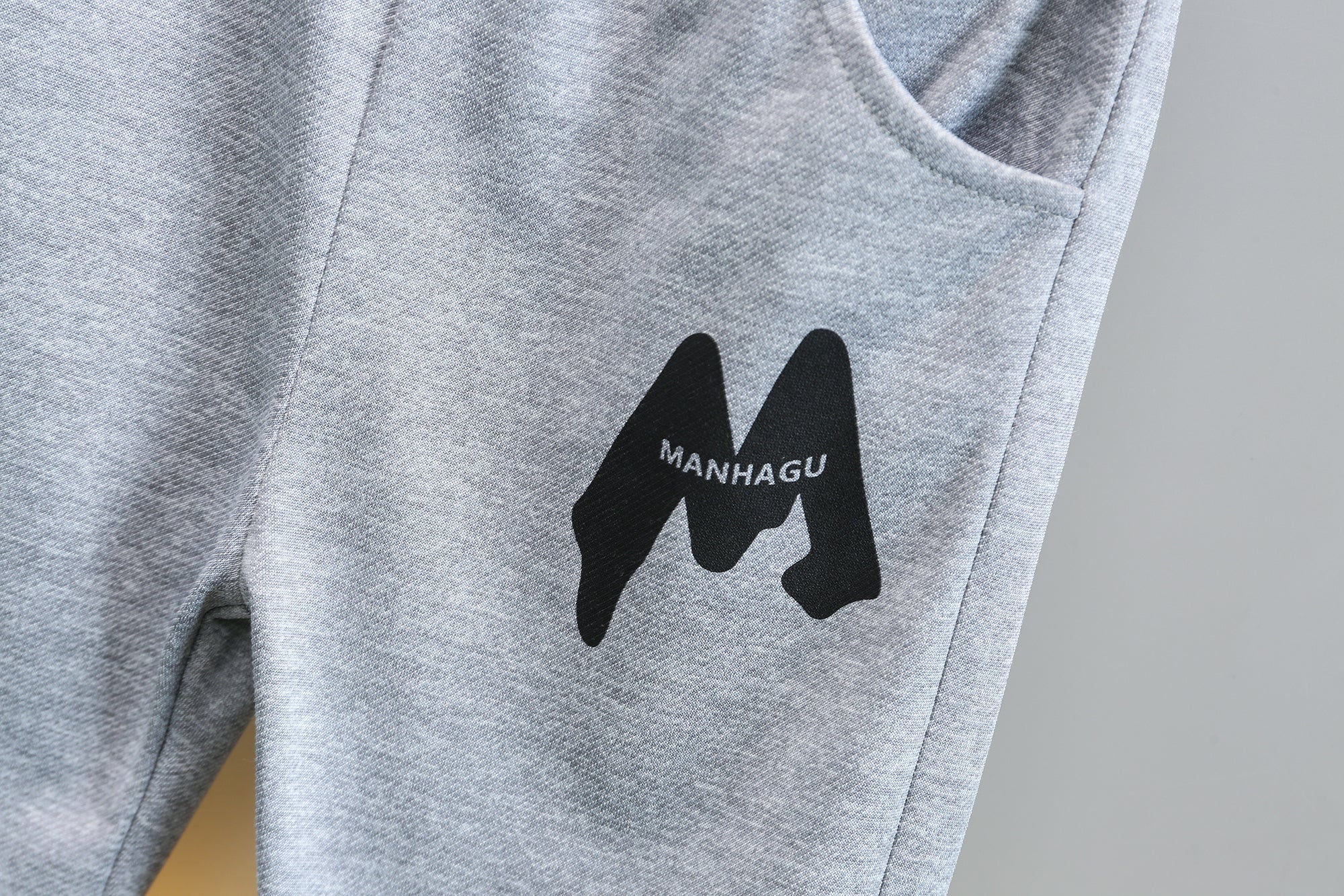 Boys Black & White Printed T-Shirt With Trousers