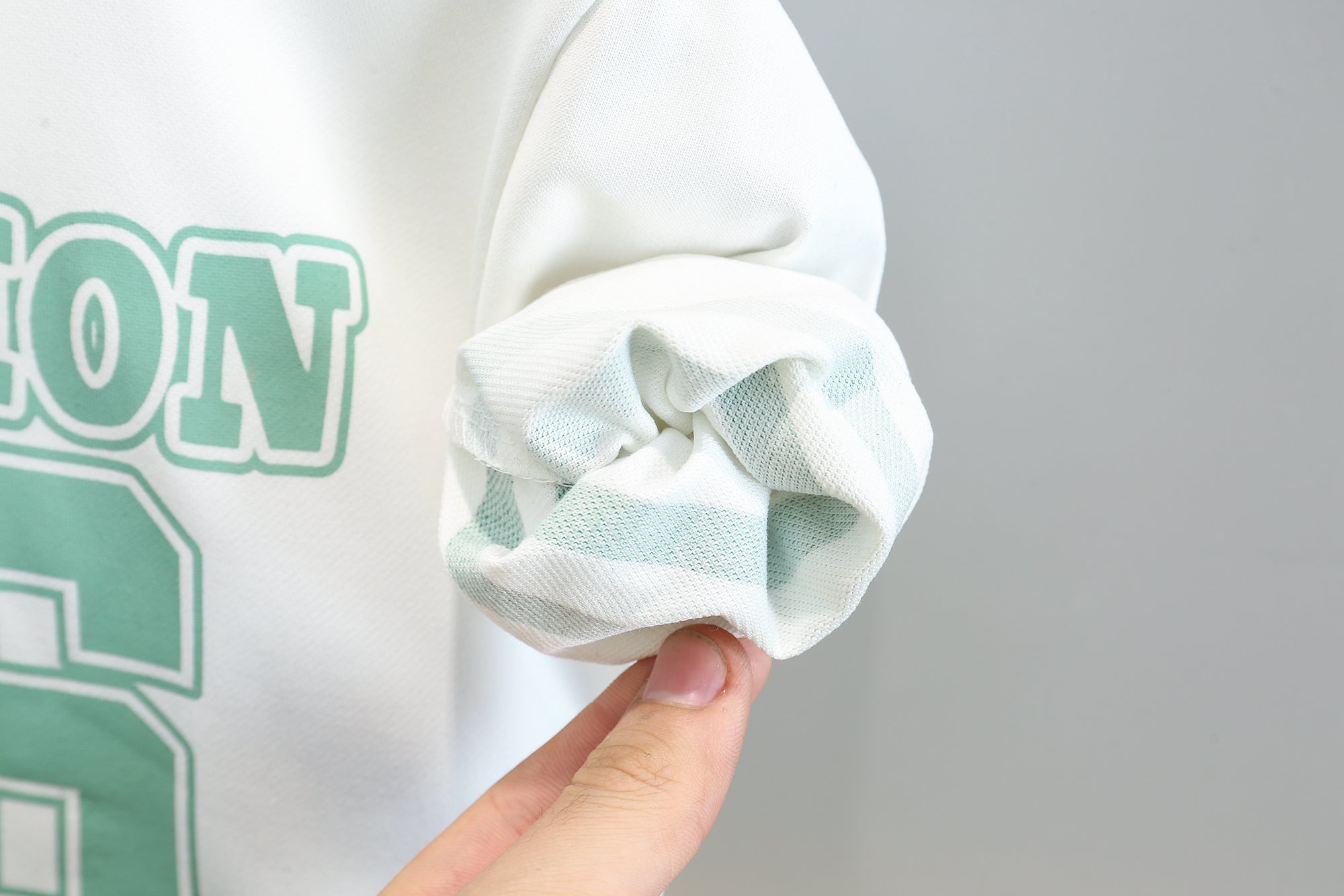 Boys Green & White Printed T-Shirt With Trouser