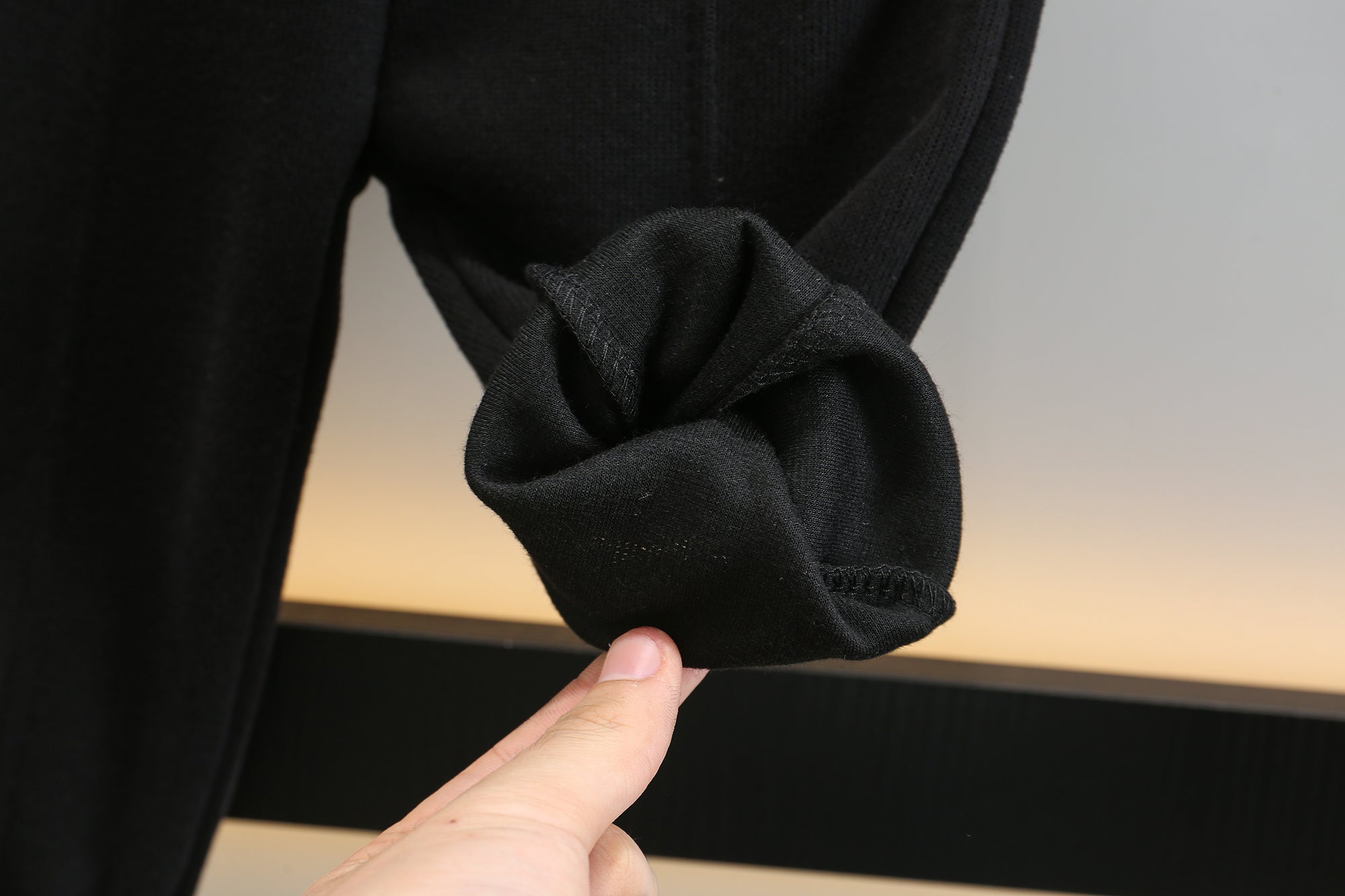 Boys Grey & Black T-Shirt With Trousers