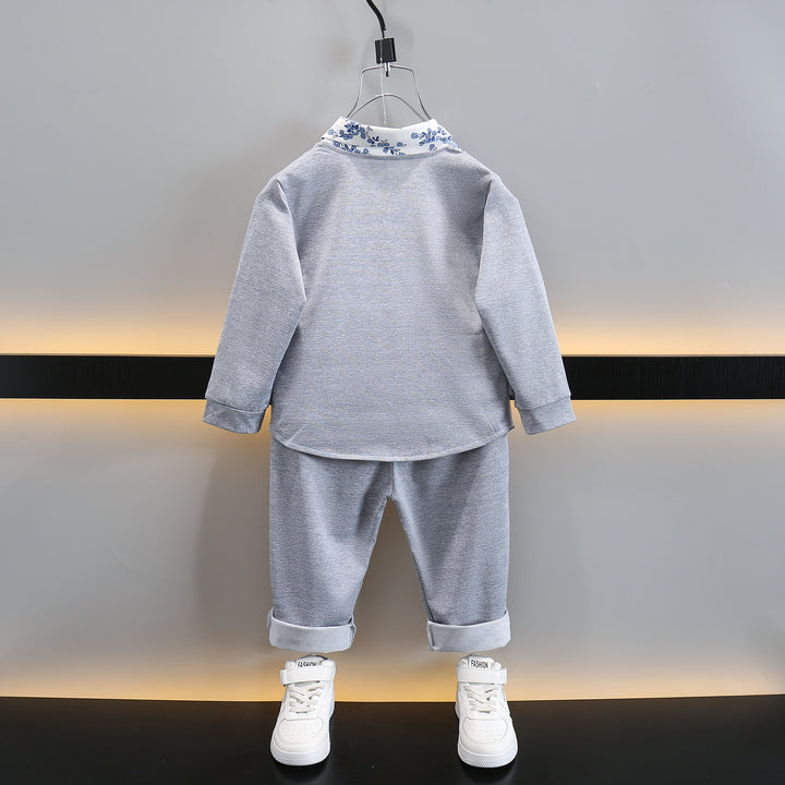 Boys Printed Shirt with Pyjamas
