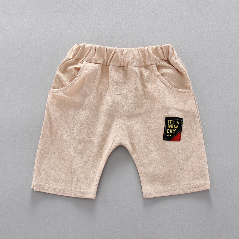 Boys Printed Pure Cotton Shirt With Shorts