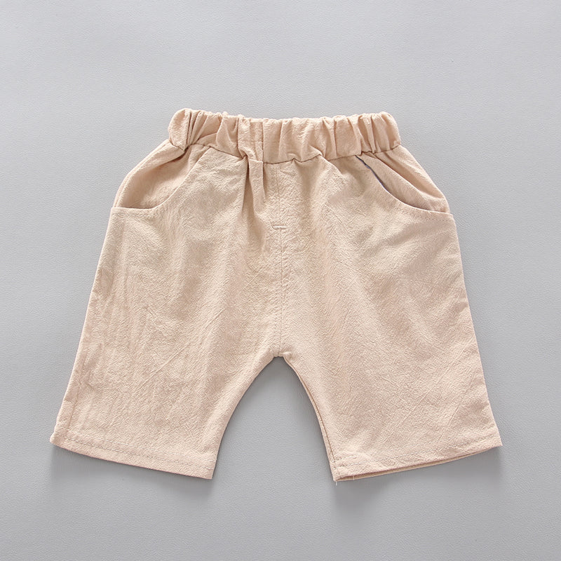 Boys Printed Pure Cotton Shirt with Shorts