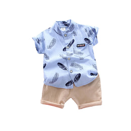 Boys Printed Shirt With Shorts