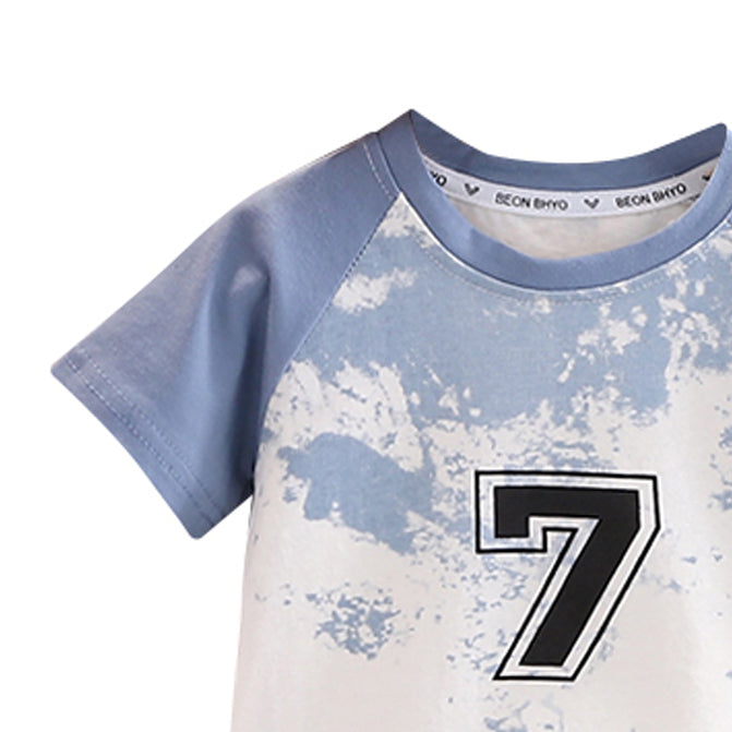 Dyed T-shirt and Shorts Set