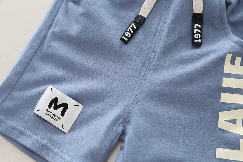 Dyed T-shirt and Shorts Set