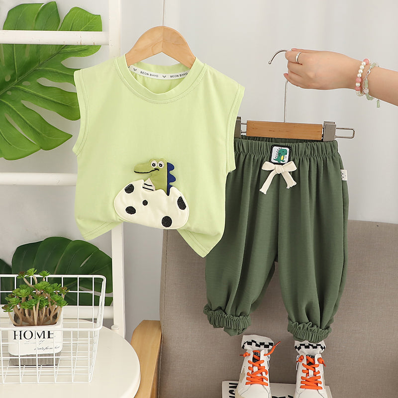 Printed T-shirt and Trousers Set