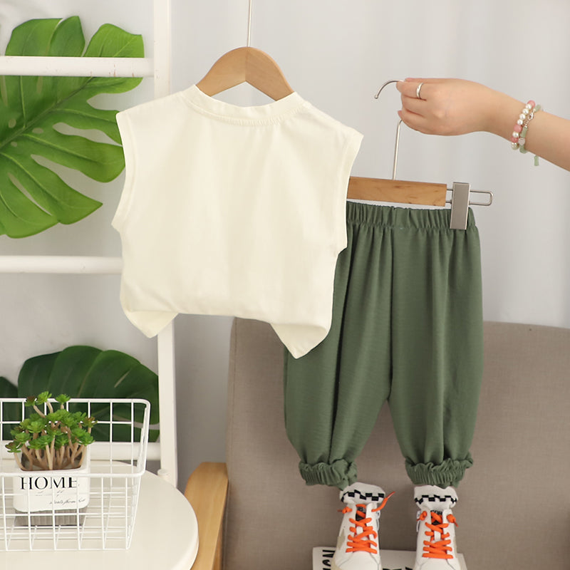 Printed T-shirt and Trousers Set
