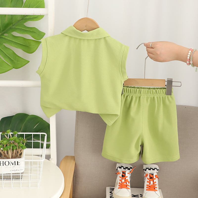 Printed Shirt and Shorts Set
